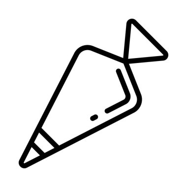 Boru Torbası simgesi, vektör illüstrasyonu basit tasarım