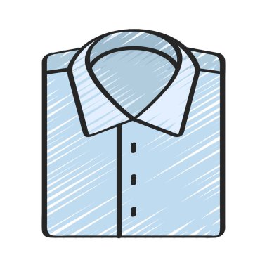 Katlanmış Gömlek Ağı simgesi, vektör illüstrasyonu         