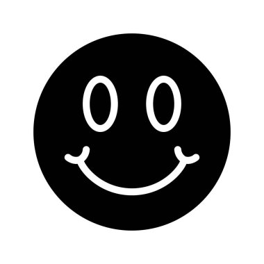 Mutlu Yüz Emoji simgesi, vektör illüstrasyonu