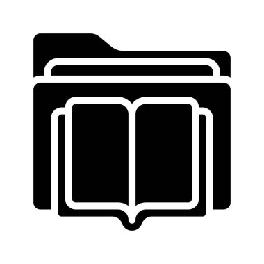 Kitap Ayarları simgesi, vektör illüstrasyonu 