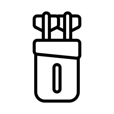 Archer Titreşim Simgesi Basit Vektör İllüstrasyonu