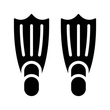 Yüzücü Simgesi Basit Vektör İllüstrasyonu