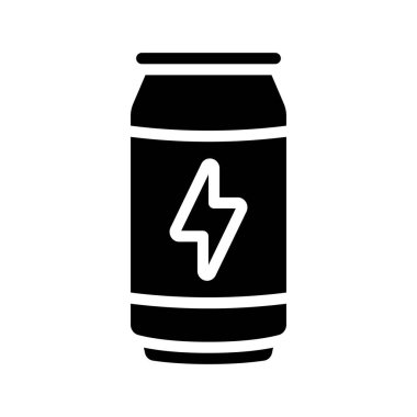 Enerji İçeceği Web simgesi vektör illüstrasyonu