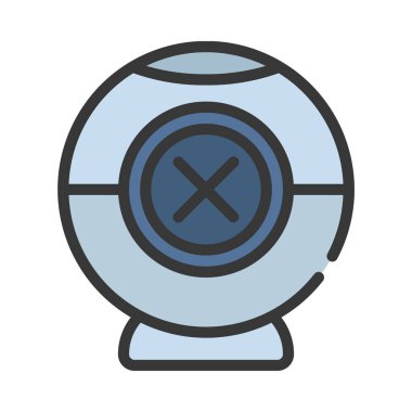 Web Cam Simgesi Basit Vektör Resmini Pasifleştir