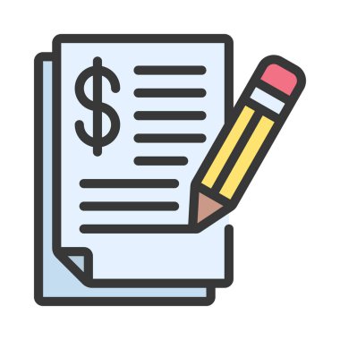 Bir öneri simgesi çiz, vektör illüstrasyonu basit tasarım