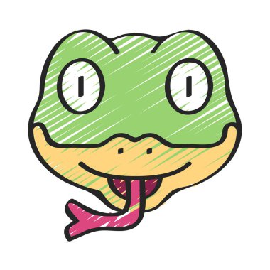 yılan ağı ikon vektör illüstrasyonu