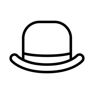 Şapka web simgesi düz tasarım, vektör illüstrasyonu