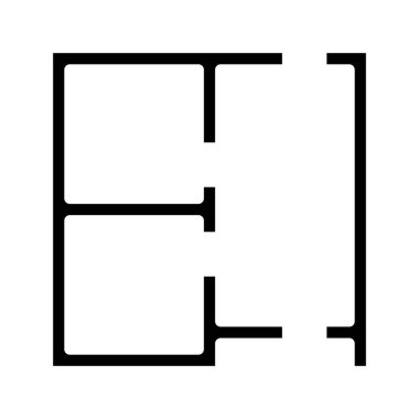 Kat Planı Web simgesi vektör illüstrasyonu