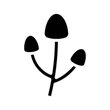 Beyaz arkaplanda mantarın vektör çizimi