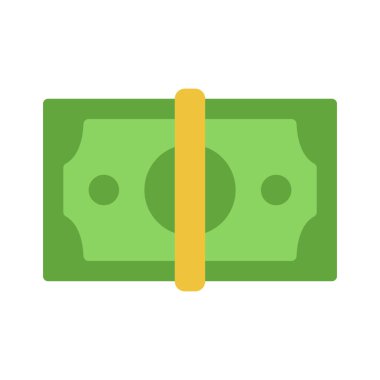 Bando web simgesi vektör illüstrasyonunda nakit