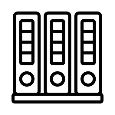Üç Dizin simgesi, vektör illüstrasyonu 