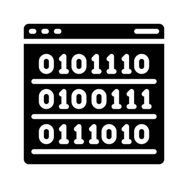 Web sitesi kod simgesi, vektör illüstrasyonu basit tasarım