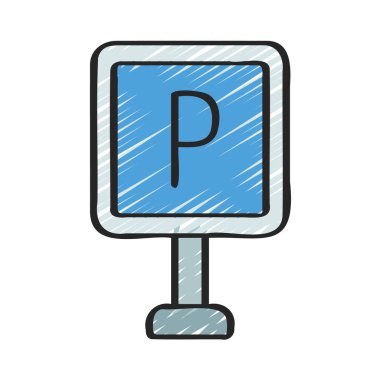 Parking web icon vector illustration