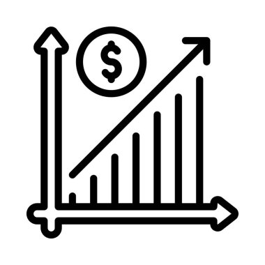 finans ve para konsept simgesi, vektör illüstrasyonu basit tasarım