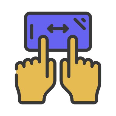 Telefonu Uzaklaştır simgesi basit vektör illüstrasyonu