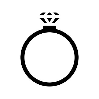 Alyans ikonu. Web için halka vektör simgesi ile basit illüstrasyon.