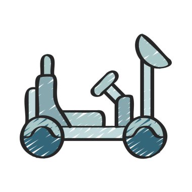 Ay Böceği Web simgesi vektör çizimi