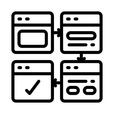 Web sitesi simgesi, vektör illüstrasyonu basit tasarım