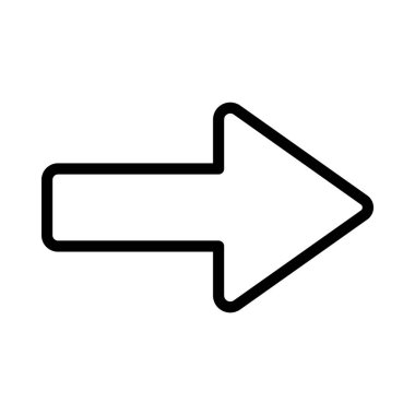 Sağ Ok Ağı ikon vektör illüstrasyonu