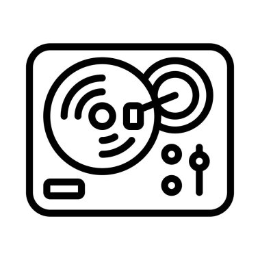 Kayıt Oynatıcı Simgesi Basit Vektör İllüstrasyonuComment