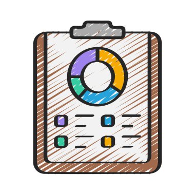 Veri Listesi simgesi, vektör illüstrasyonu  