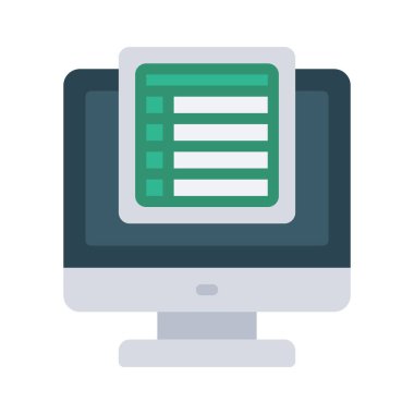 Hesap cetveli uygulama simgesi, vektör illüstrasyonu basit tasarım