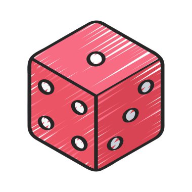 zar vektör illüstrasyon web simgesi