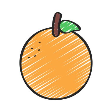 turuncu simge vektör illüstrasyonu 