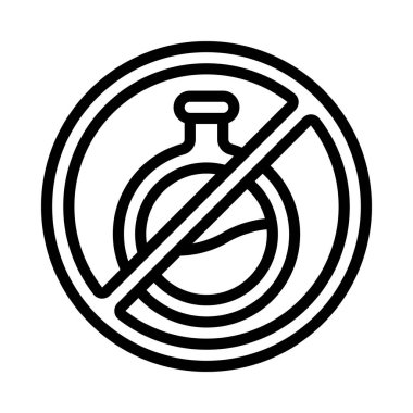 Kimyasal Simge Yok Basit Vektör İllüstrasyonu