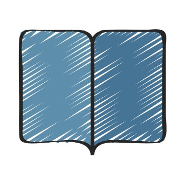 kitap simgesi, vektör illüstrasyonu