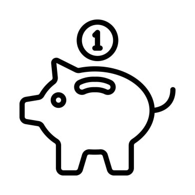 Gen Z Tasarruf simgesi, vektör illüstrasyonu basit tasarım