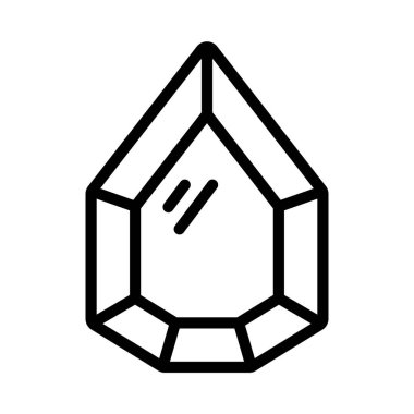 Gemstone web simgesi vektör illüstrasyonu