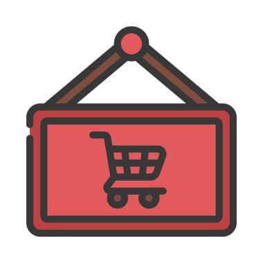 Shop Cart İmza Web simgesi çizimi