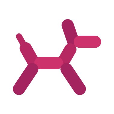 Balon Köpek web simgesi vektör illüstrasyonu