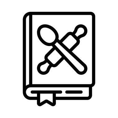 kitap simgesi, vektör illüstrasyonu basit tasarım