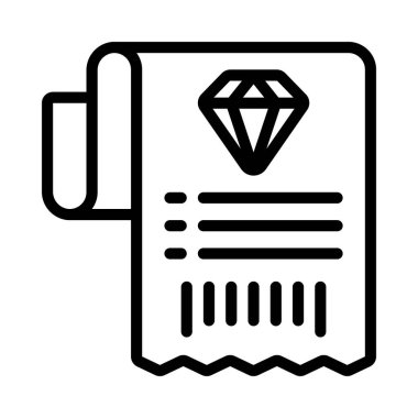 Elmas Alma simgesi vektör illüstrasyonu 