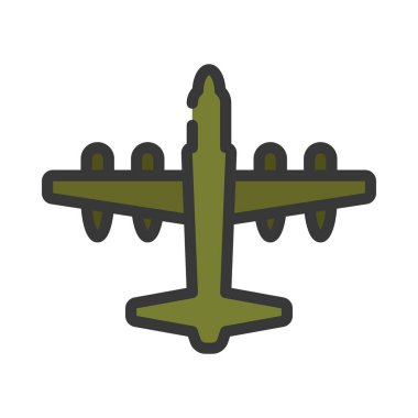 Kargo düzlemi ikon vektör illüstrasyon tasarımı       