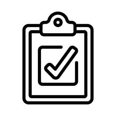 Tamamlanmış Görev Web simgesi vektör illüstrasyonu