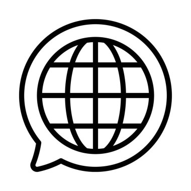 İnternet ileti simgesi, vektör illüstrasyonu  