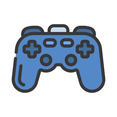 joystick simgesi vektör illüstrasyonu