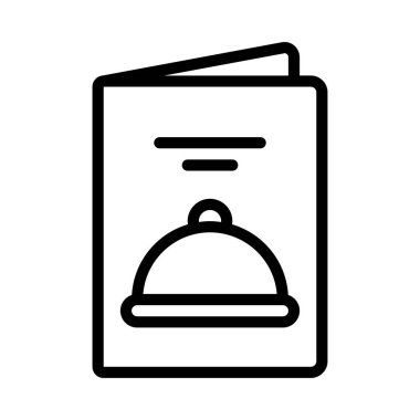 Düz Menü simgesi, vektör illüstrasyonunu aç 