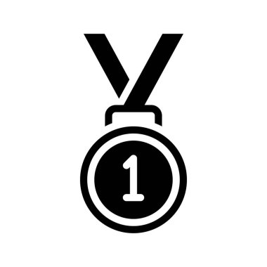 Madalya ikon vektör illüstrasyon tasarımı