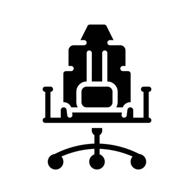 Oyun Sandalyesi Web simgesi vektör illüstrasyonu