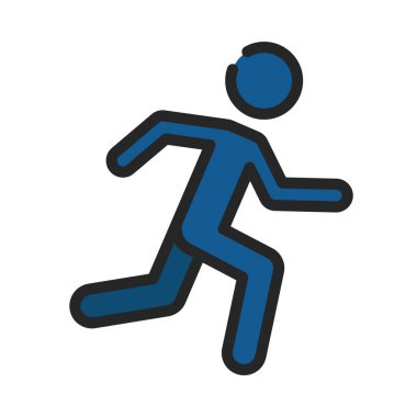 Çalışan Kişi Web simgesi vektör çizimi