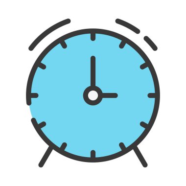 saat izole edilmiş simge vektör tasarımı