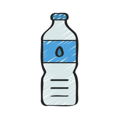 Şişelenmiş Su vektörü illüstrasyon tasarımı