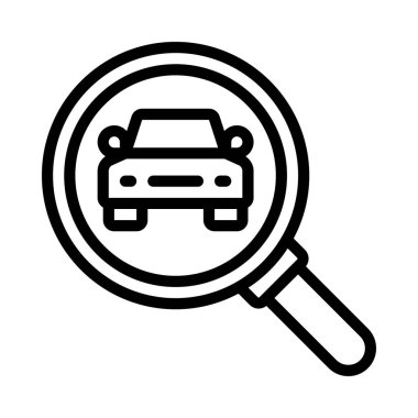 araba simgesi, vektör illüstrasyonu basit tasarım 