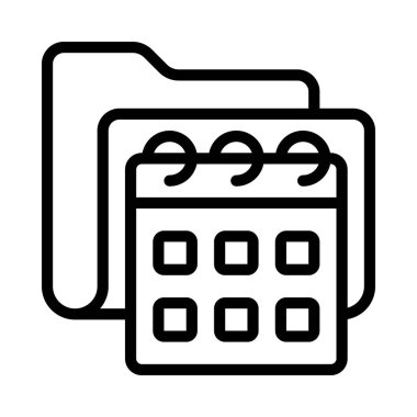 Takvim vektör simgesi, illüstrasyon  