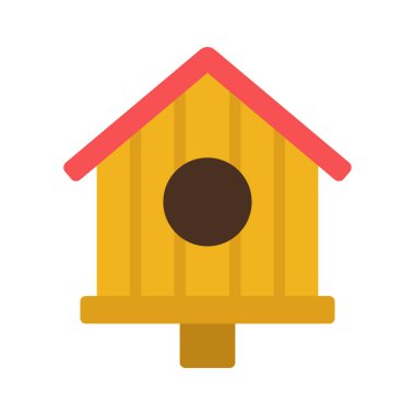 Bird House icon, vector illustration simple design