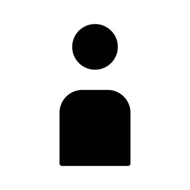 Kullanıcı web simgesi düz tasarım, vektör illüstrasyonu